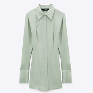 ZARA SATIN TSHIRT DRESS